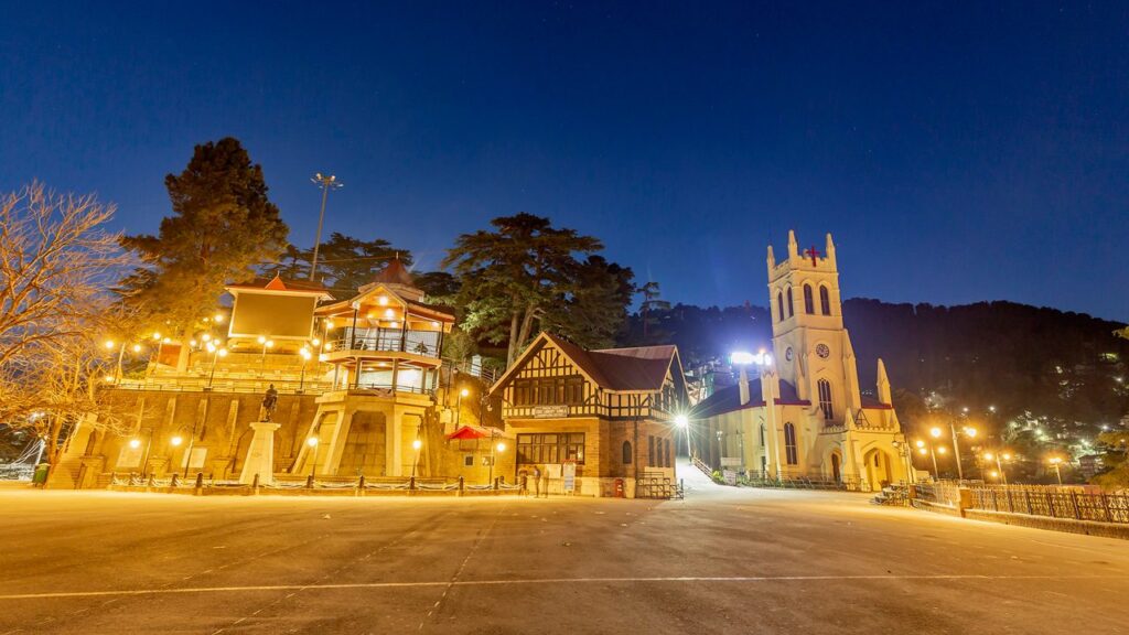 night view of the ridge